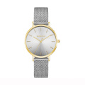 Fashion popular lady watch with Japan movement lady watch with logo printed top grain strap wrist watches